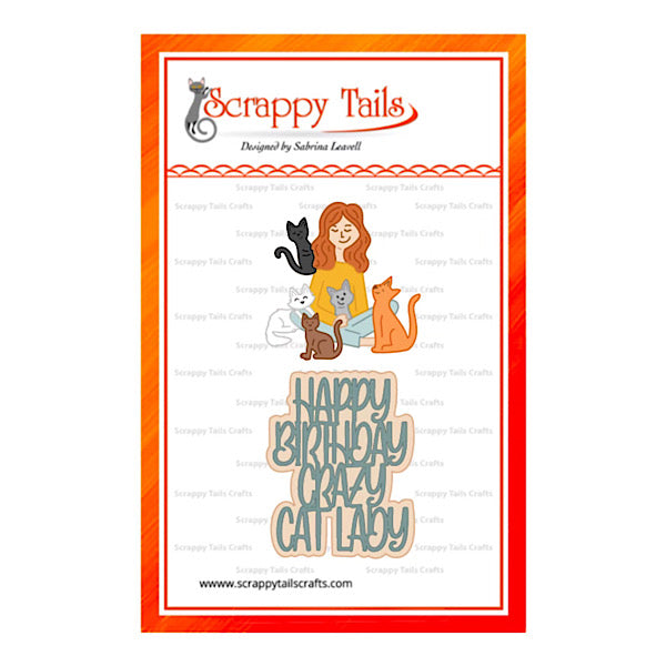 Crazy Cat Lady Metal Craft Die