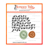 Upper Case Monogram Letters With Wax Seals Metal Craft Die