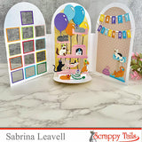 Birthday Cat Window Metal Craft Die