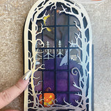 Halloween Window Trifold Add-On Metal Craft Die