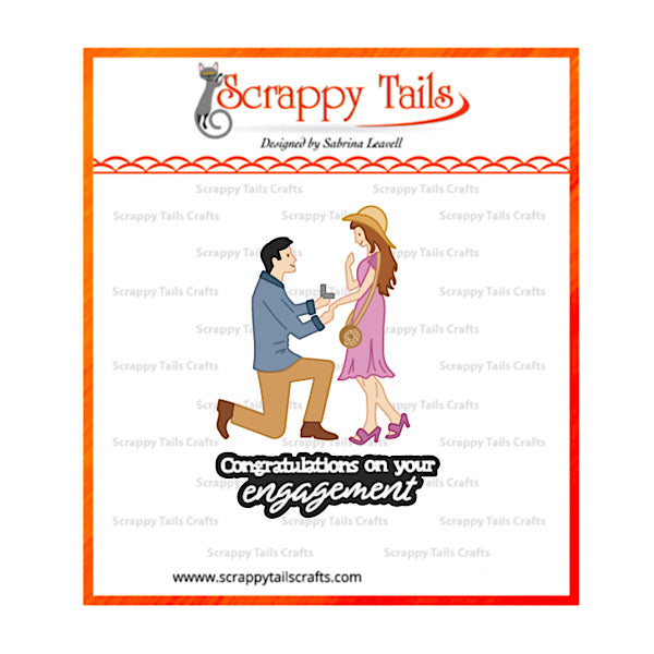Engagement Couple Metal Craft Die