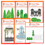 Save 5% - Limited Time - 6 Piece Gazebo Wrap Around & Topiary Metal Craft Die Bundle