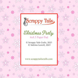 6x8.5 Christmas Party Designer Pattern Paper Pad