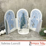 Preorder- ships 11/05- Winterscape Deer Silhouettes Metal Craft Die