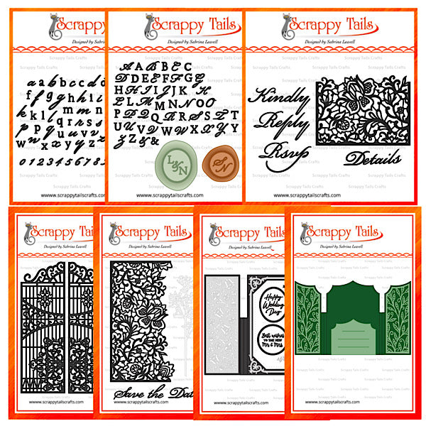 Save 5% - Limited Time - 7 Piece Ultimate Elegant Wedding Essentials Metal Craft Die Bundle