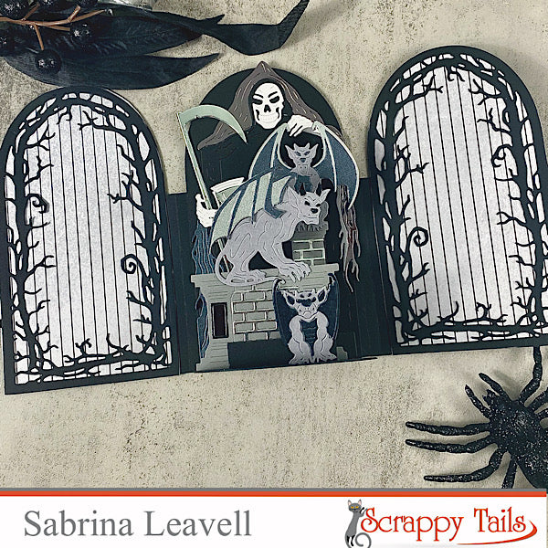 Halloween Window Trifold Add-On Metal Craft Die