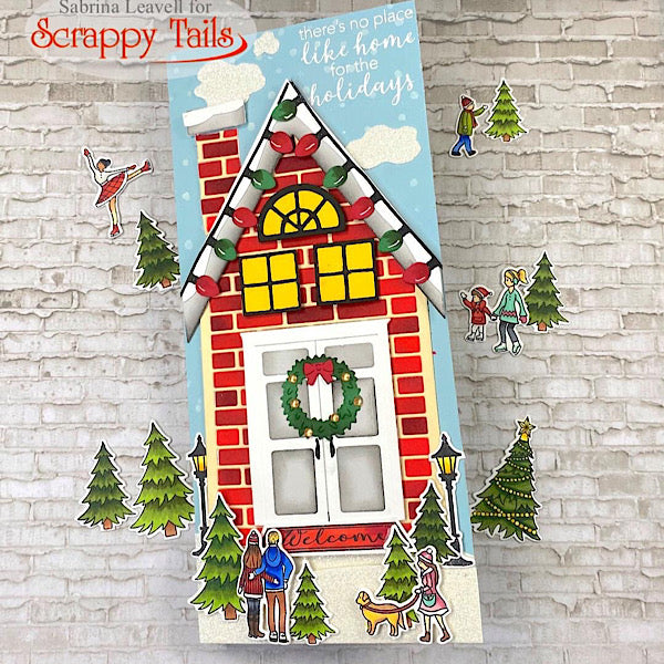 Slimline Brick Background Metal Craft Die