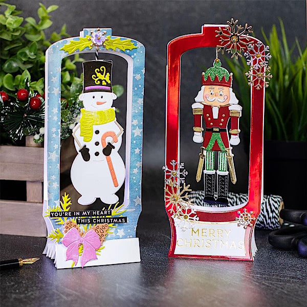 Save 5% - Slimline Snow Globe Pop Up Card With Five Spinners