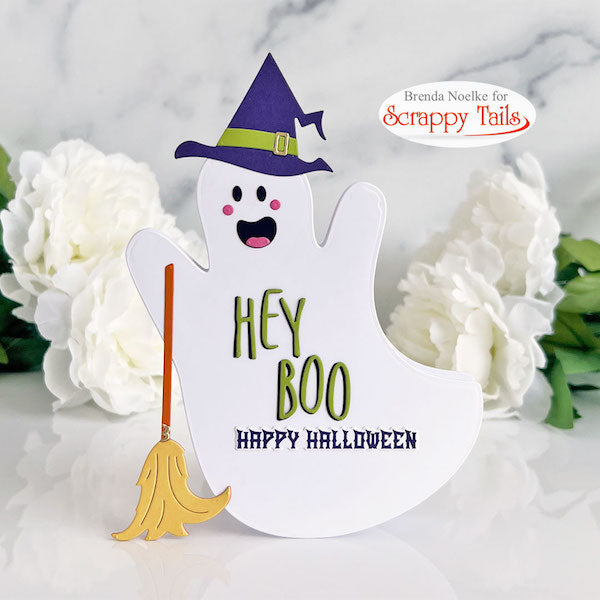 Hey Boo! Ghost Shaped Card