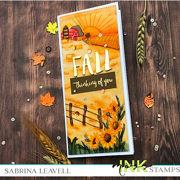 No Line Watercoloring Using Tombo Markers | Handmade Fall Card