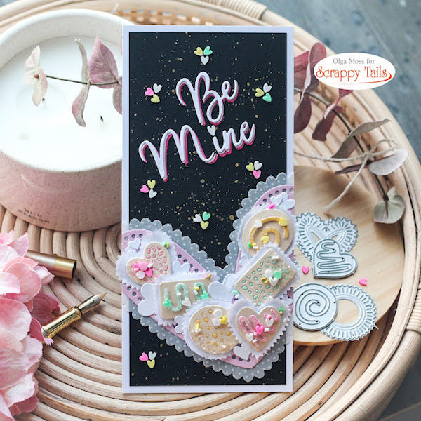 Be Mine Slimline Card