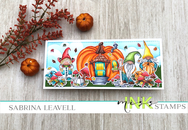 Pumpkin Spice Gnome Slimline Card