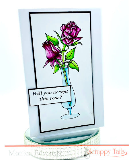 Elegant Rose Card