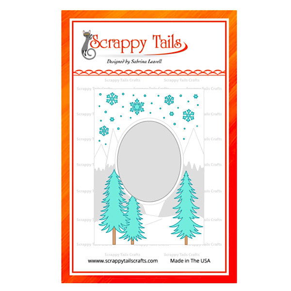 A7 Winter Scene Cover Plate Craft Die