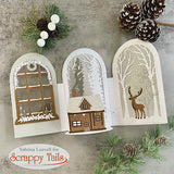 Winterscape Trees And Deer Metal Craft Die