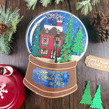Snow Globe Tall Whimsical Tree With Ladder & Elves Add-On Metal Craft Die