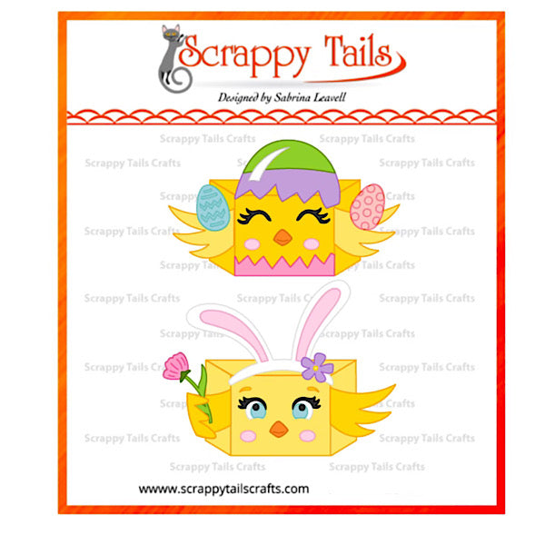 Easter Chicks Add-On Die for A7 Pumpkin Pop Up Card Die