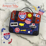 USA Suitcase Badges Metal Craft Die