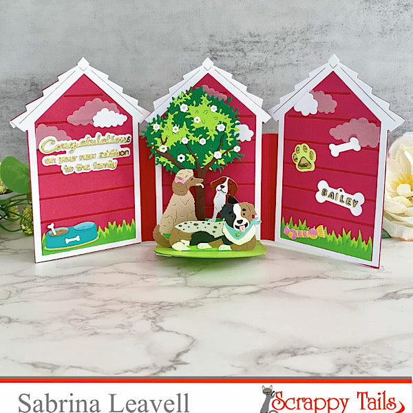 Dog House Trifold Add-on Metal Craft Die