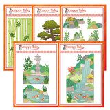 5 Piece Waterfall Koi Pond Metal Craft Die Bundle