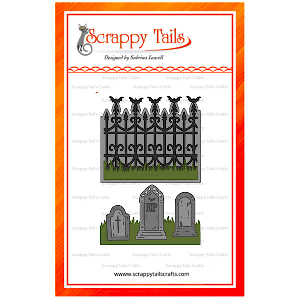 Cemetery Wings Trifold Add-On Metal Craft Die