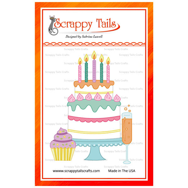 Tiered Birthday Cake Metal Craft Die