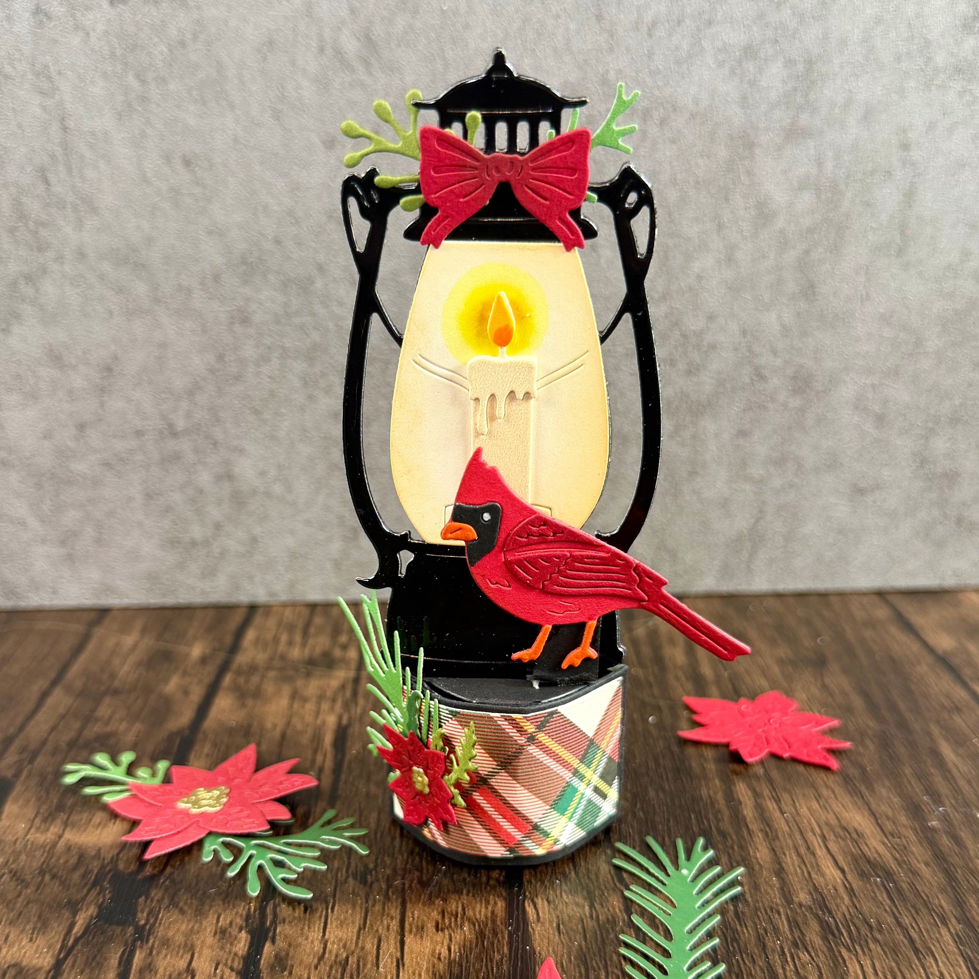 Poinsettia Lantern Add-On Metal Craft Die