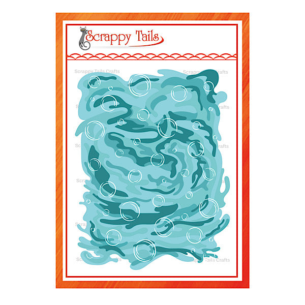 6X8 Water Bubbles Stencil (5 Layer)