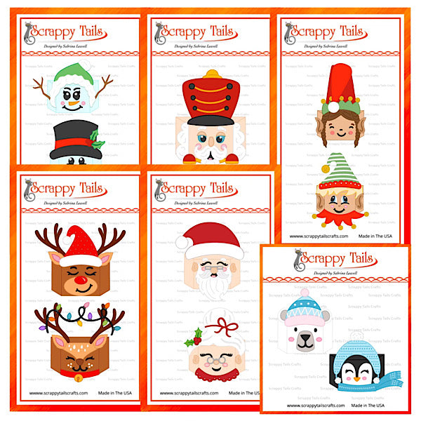 Christmas Character Add-On Craft Die Bundle for A7 Pumpkin Pop Up Card