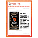 Tarot Card Names & Outline Metal Craft Die