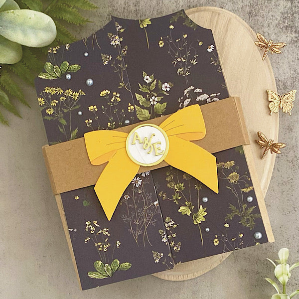 Upper Case Monogram Letters With Wax Seals Metal Craft Die