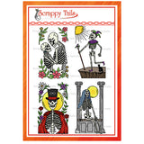 6X8 Tarot Skelly Coordinating 5 Layer Stencil