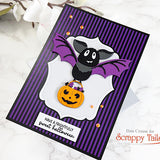 Cute Bat with Jack O’Lantern Metal Craft Die