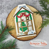 Christmas House Window Metal Craft Die