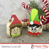 Elf Girl and Elf Boy Add-On Die for Pumpkin Pop Up