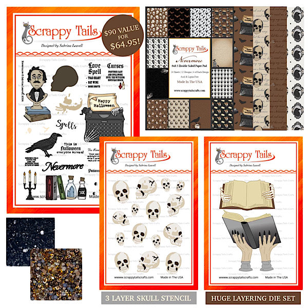 Save 30% - Limited Time - Nevermore Halloween Deluxe Card Kit