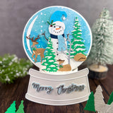 Snow Globe Deer Trio & Street Lantern Add-On Metal Craft Die