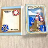 6x8 Set Sail Stamp Set and Coordinating Metal Craft Die Bundle