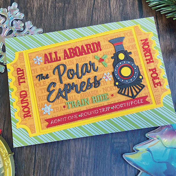Polar Express Train Ticket Metal Craft Die