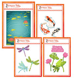 4 Piece Pond Critters Metal Craft Die Bundle