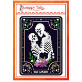 A7 Skeleton Lovers Tarot Card Cover Plate Metal Craft Die