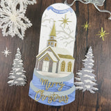 Snow Globe Church & Snowman Add-On Metal Craft Die