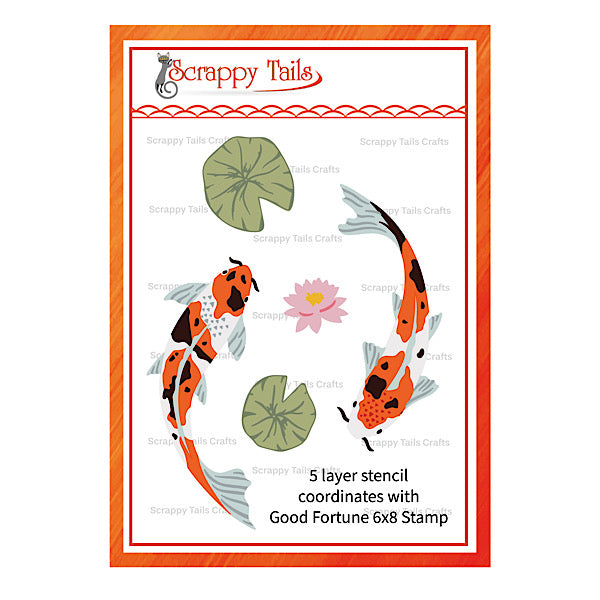 6X8 Good Fortune Stencil (5 Layer)