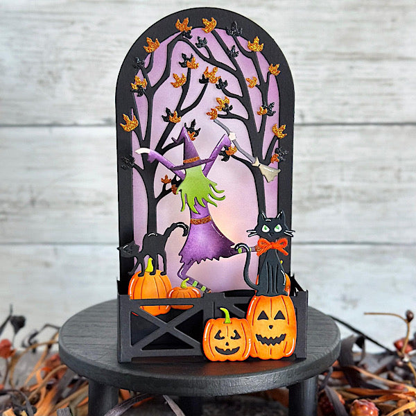 Dancing Witches Halloween Youtube Live Card Kit