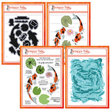 4 Piece “Good Fortune Stamp & Stencil & Coordinating Metal Craft Die” Bundle