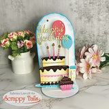 Tiered Birthday Cake Metal Craft Die