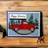 Layering Christmas Truck Craft Die