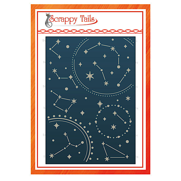 A7 Celestial Evening Sky Cover Plate Metal Craft Die