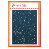 A7 Celestial Evening Sky Cover Plate Metal Craft Die
