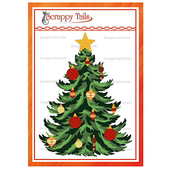 Podium Extra Large Christmas Tree Add-On Metal Craft Die